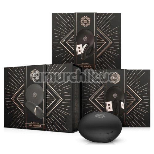 Вібратор Rosy Gold Nouveau Remote Control Couple Vibrator, чорний