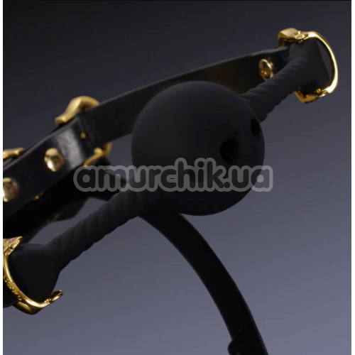 Кляп Upko Desire for Mouth Bondage Collection-Middle Heart-shaped Breathable Mouth Gag, черный