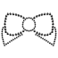 Украшения для сосков Bijoux Indiscrets Mimi Bow Rhinestone Pasties, черные - Фото №2