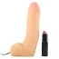 Вибратор CyberSkin Vibrating Cyber Cock with Balls, телесный 19 см - Фото №4