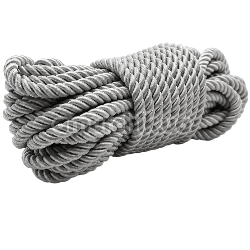 Веревка для бондажа DS Fetish Silk 8 м, серая