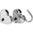 Набор из 2 замков с ключами Liebe Seele Heart-Shaped Lock, серебряный - Фото №5