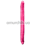 Двокінцевий фалоімітатор B Yours 16 Inch Double Dildo, рожевий - Фото №1