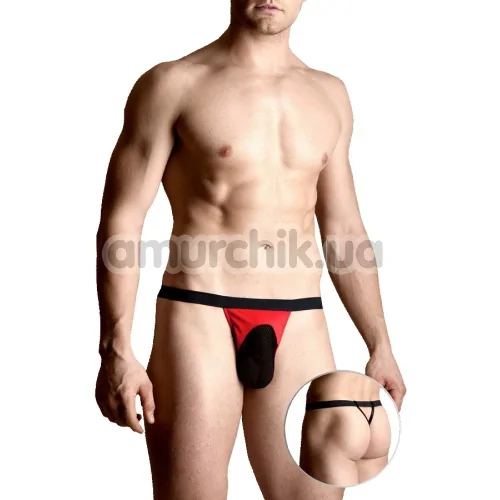 Труси-стрінги чоловічі Mens thongs червоні (модель 4494)