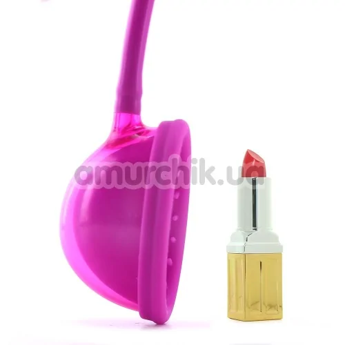 Вакуумна помпа для клітора Silicone Clitoral Pump, рожева