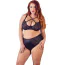 Комплект Cottelli Collection Lingerie 221321414, черный: бюстгальтер + трусики - Фото №1