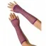 Перчатки Long Fishnet Gloves, фиолетовые