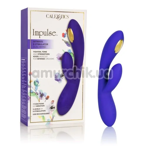 Вібратор з електростимуляцією Impulse Intimate E - Stimulator Dual Wand, фіолетовий