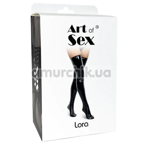 Чулки виниловые Art of Sex Lora, красные