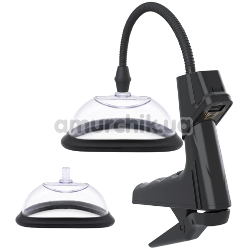Вакуумная помпа для вагины Manual Pussy Pump With Digital Display, прозрачная