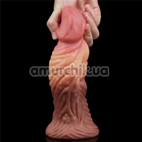 Фалоімітатор Dual-Layered Silicone Nature Cock LV411017, коричневий