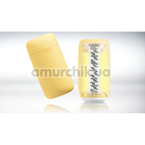 Мастурбатор Tenga Puffy Custard Yellow, желтый
