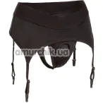 Трусики для страпона Boundless Thong With Garter, чорні - Фото №1