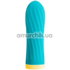 Кліторальний вібратор S Pleasures Bullets Twist & Shout, бірюзовий - Фото №1