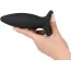 Анальная пробка с вибрацией Black Velvets Rechargeable Plug S, черная - Фото №2