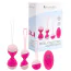 Набір вагінальних кульок з вібрацією S Pleasures Premium Kegel Collection, рожевий - Фото №4