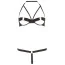 Комплект Cottelli Collection Lingerie Bra Set черный: бюстгальтер + трусики-стринги - Фото №3