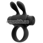 Віброкільце для члена S Pleasures Premium Rabbit Ring, чорне - Фото №1