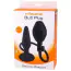 Анальний розширювач Silicone Pleasure Inflatable Butt Plug M, чорний - Фото №2