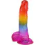 Фалоімітатор Doc Johnson Crystal Jellies Realistic Cock With Balls 8.5, мультикольоровий - Фото №1