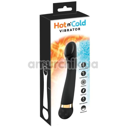 Вибратор для точки G с подогревом и охлаждением Hot n' Cold Vibrator, черный