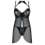 Комплект JSY Sexy Lingerie JS228165, черный: пеньюар + трусики-стринги - Фото №5