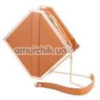 Сумка для хранения секс-игрушек Lockink Mysterious Square Kink Bag, коричневая - Фото №1