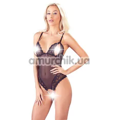 Боди Cottelli Collection Crotchless Body, черное - Фото №1