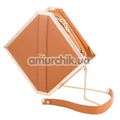 Сумка для хранения секс-игрушек Lockink Mysterious Square Kink Bag, коричневая - Фото №1
