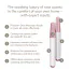 Ручка-массажер для лица Geske Double-Sided Rose Quartz Depuffing Pen 7 in 1, кремовый - Фото №4