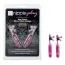 Зажимы для сосков с вибрацией Nipple Play One Touch Micro Vibro Clamps, розовые - Фото №4