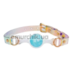Кляп Liebe Seele Crystal Ball Gag Small, блакитний - Фото №1