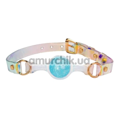 Кляп Liebe Seele Crystal Ball Gag Small, голубой - Фото №1