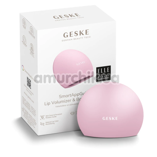 Устройство для увеличения объема губ Geske Lip Volumizer & Booster Big 4 in 1, светло-розовое