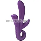 Тройной вибратор Caresse Trinity The Triple Pleasure Vibe, фиолетовый - Фото №1