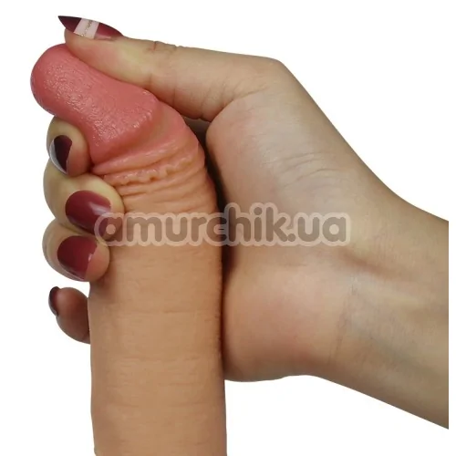 Фалоімітатор Dual-Layered Silicone Nature Cock LV4001, тілесний