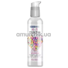 Лубрикант с согревающим эффектом Swiss Navy 4 in 1 Playful Flavors Sweet Heart - сахарные конфеты, 118 мл - Фото №1