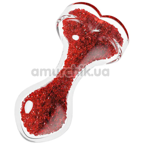 Анальная пробка Oh My Gem Lustre, красная
