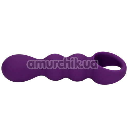 Анальная пробка с вибрацией Loveline Teardrop Shaped Anal Vibrator, фиолетовая