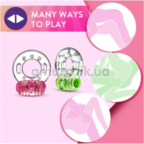 Віброкільце для члена Play With Me Arouser Vibrating C-Ring, зелене