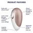 Симулятор орального сексу для жінок Satisfyer Deluxe, золотий - Фото №9
