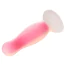 Анальна пробка Radiant Glow In The Dark Soft Silicone Plug Large, рожева - Фото №3