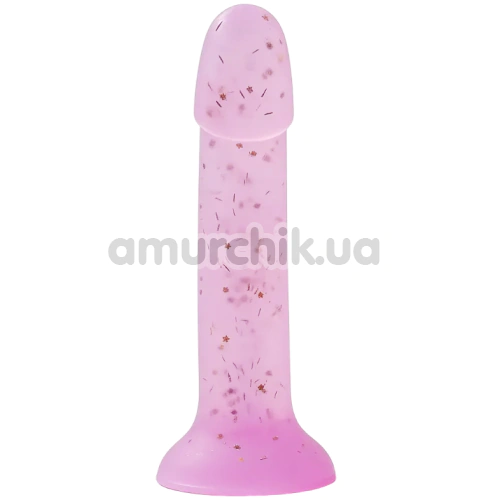Фаллоимитатор Alume Glitter Silicone Dildo, фиолетовый
