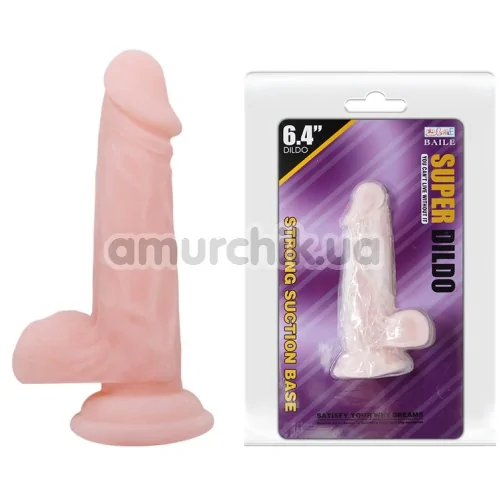 Фаллоимитатор Super Dildo 6.4, телесный