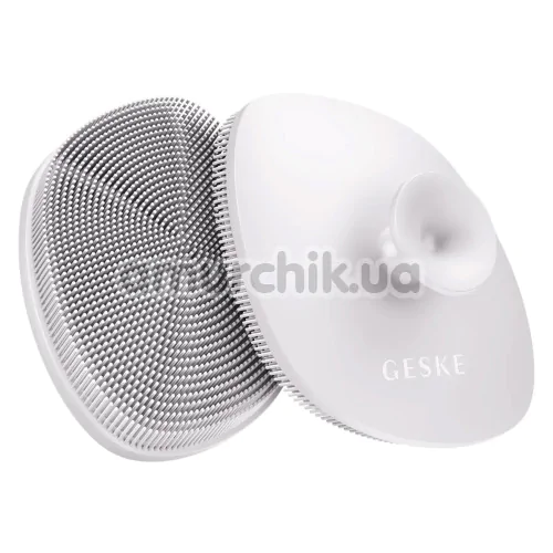 Щітка для обличчя Geske Facial Brush 4 in 1 Suction Mount, кремова - Фото №1