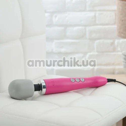 Універсальний вібромасажер Doxy Mains Vibrating Body Massager, рожевий