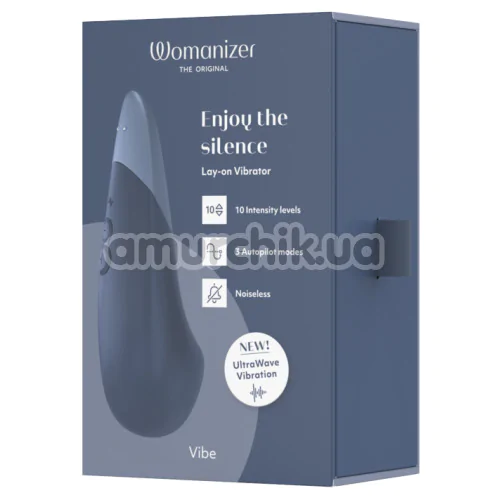 Клиторальный вибратор Womanizer Vibe, синий