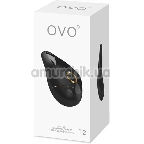 Кліторальний вібратор OVO T2, чорний