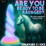Фаллоимитатор Creature Cocks Moon Rider Glow-in-the-Dark Unicorn Dildo, разноцветный - Фото №9