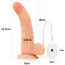 Cтрапон з вібрацією Ingen Easy Strapon Set 8.5 With Balls, тілесний - Фото №2